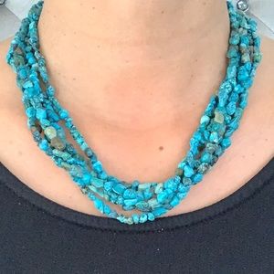 Turquoise Multi-Strand Necklace